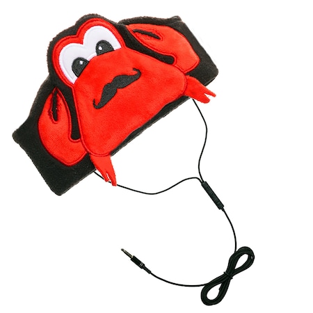 Contixo Adjustable Fleece Headband Headphones, Crab H1-Crab